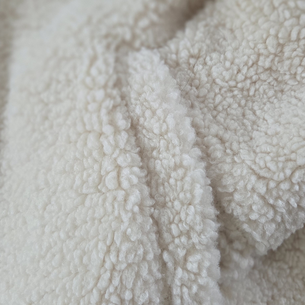 Altar'd State Cream Fleece Puffer Jacket - Picture 4 of 8